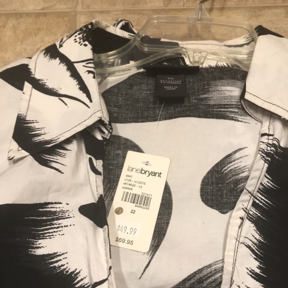 Lane Bryant faux wrap shirt dress. 22. NWT. - Picture 6 of 8